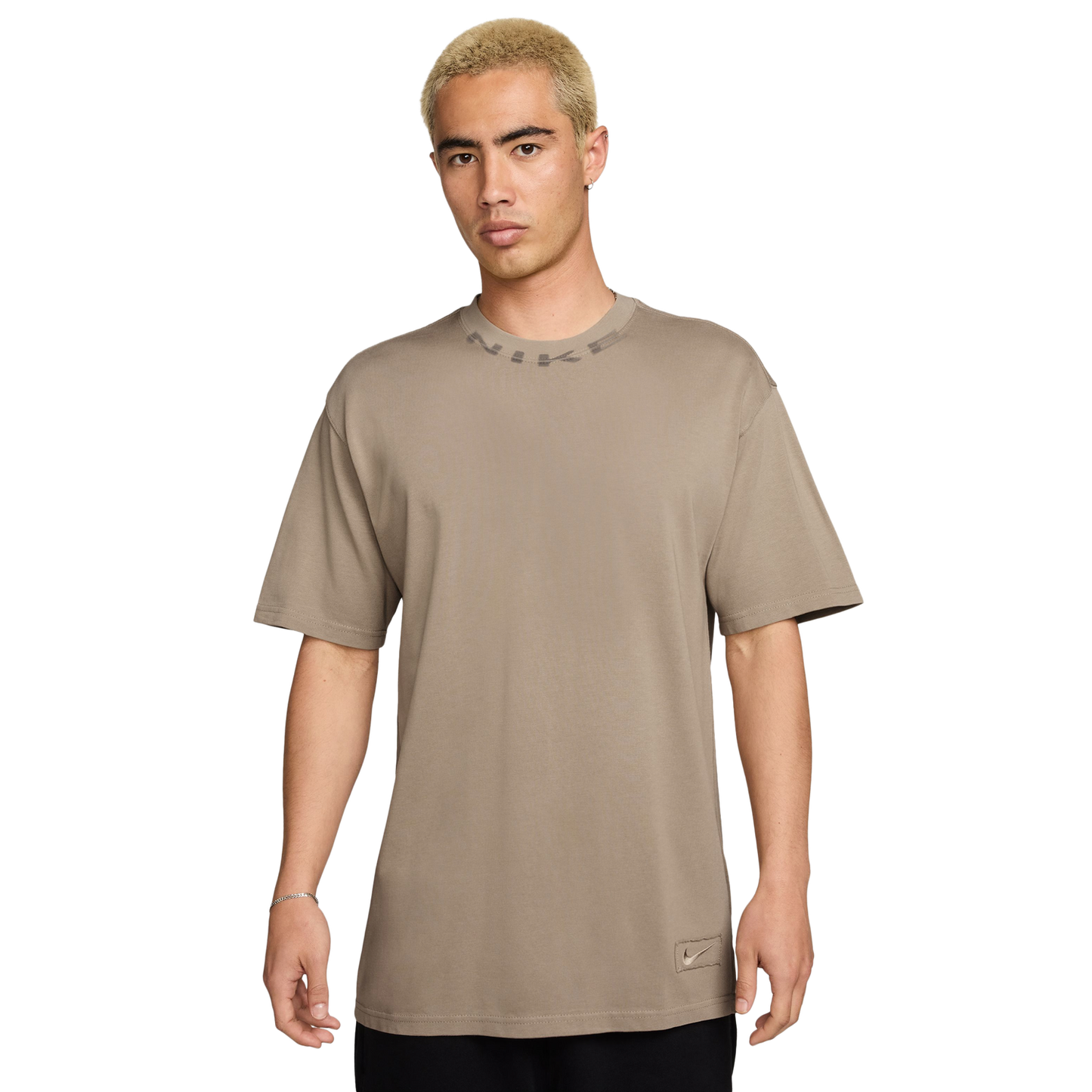 Nike NSW T Shirt OC Collar Print - Men's - Tan/Tan