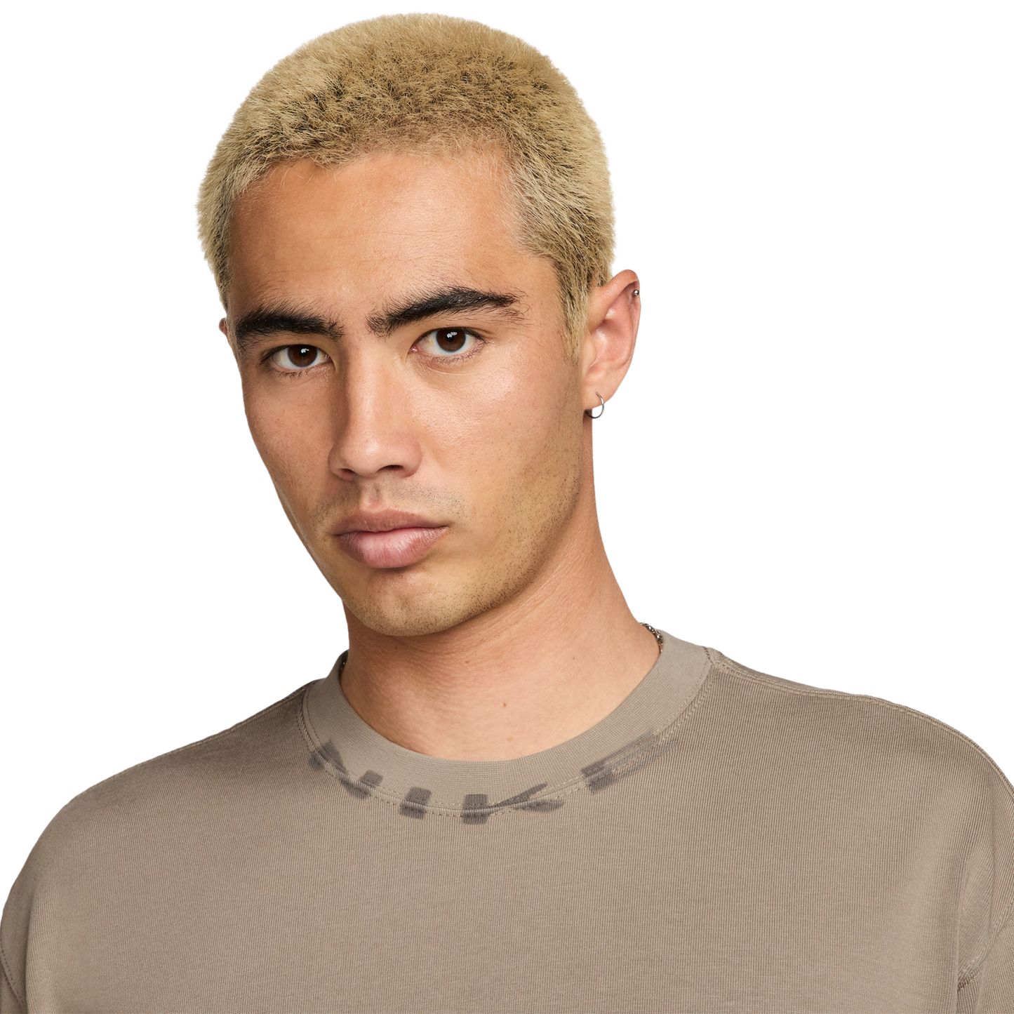 Nike NSW T Shirt OC Collar Print - Men's - Tan/Tan