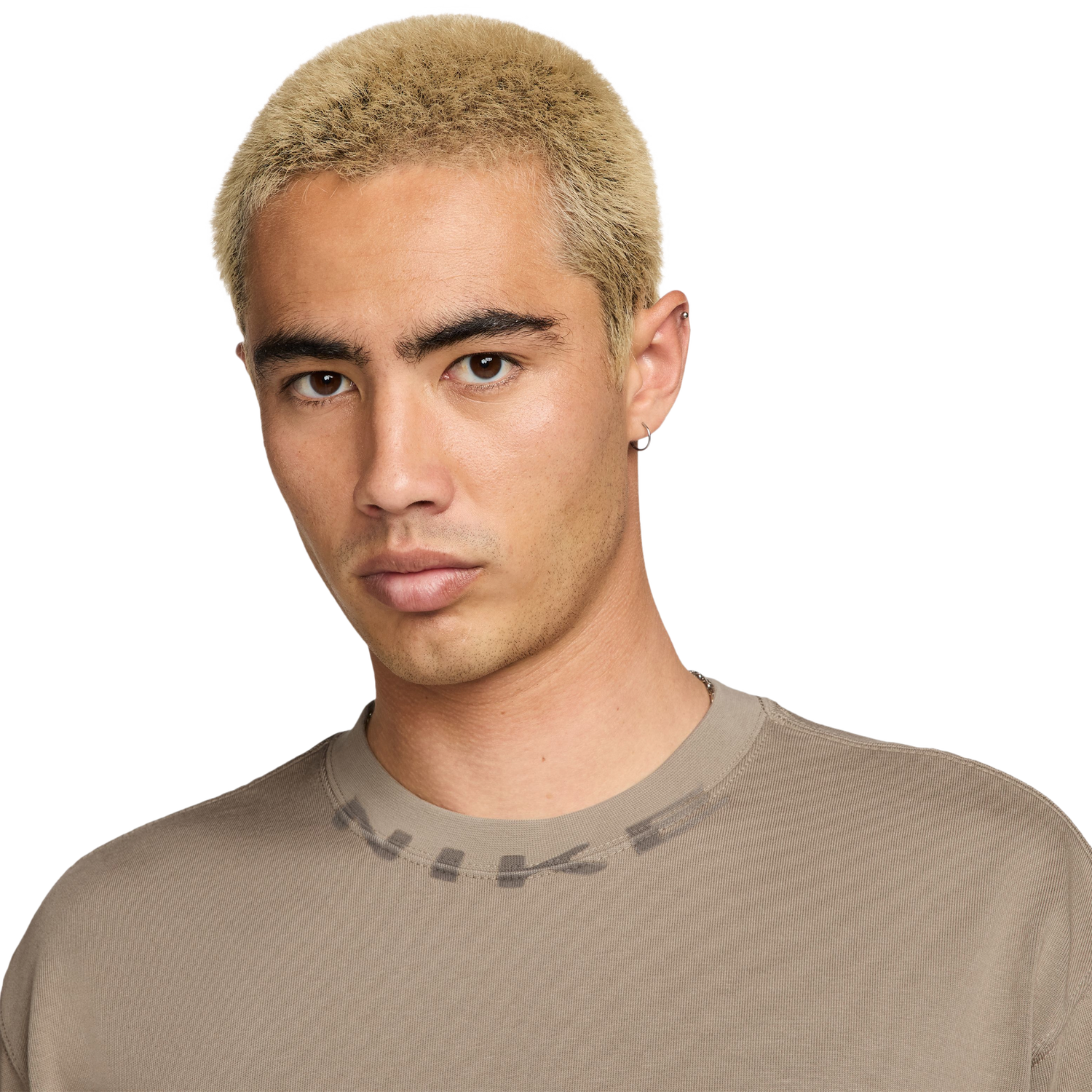 Nike NSW T Shirt OC Collar Print - Men's - Tan/Tan