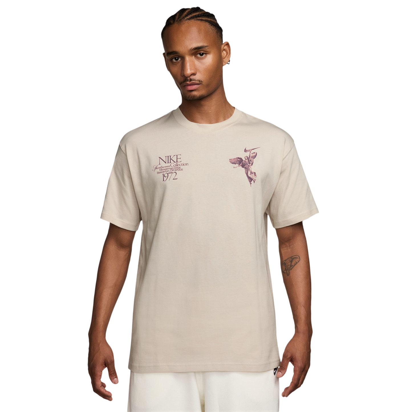 Nike NSW T Shirt 90 OC Wings Victory - Men's - Tan/Maroon