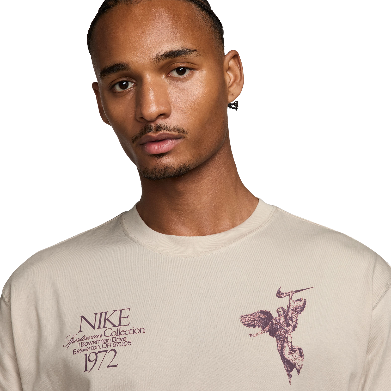 Nike NSW T Shirt 90 OC Wings Victory - Men's - Tan/Maroon