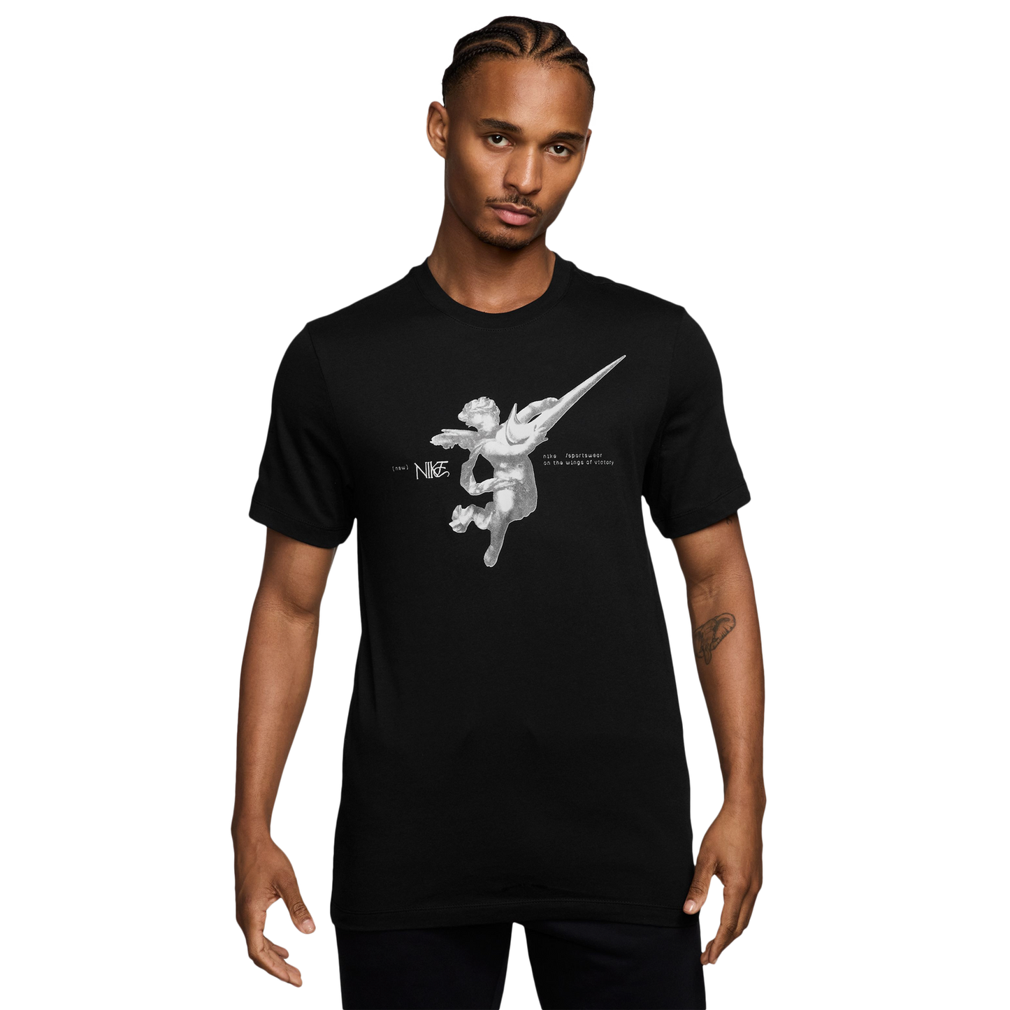 Nike NSW T Shirt  Wings City - Men's - White/Black
