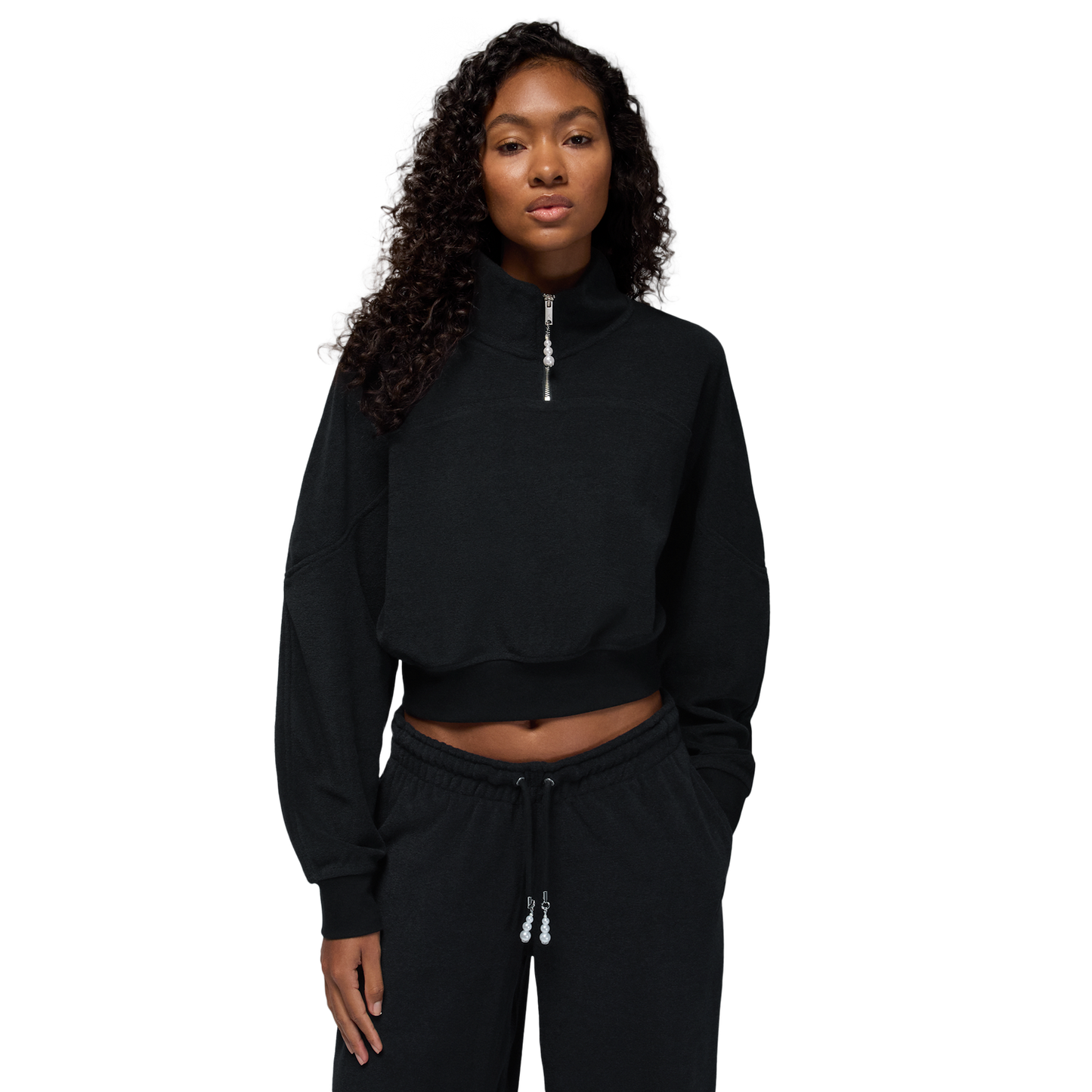 Jordan Flight Fleece  Seasonal Quarter-Zip - Women's - Black/Black