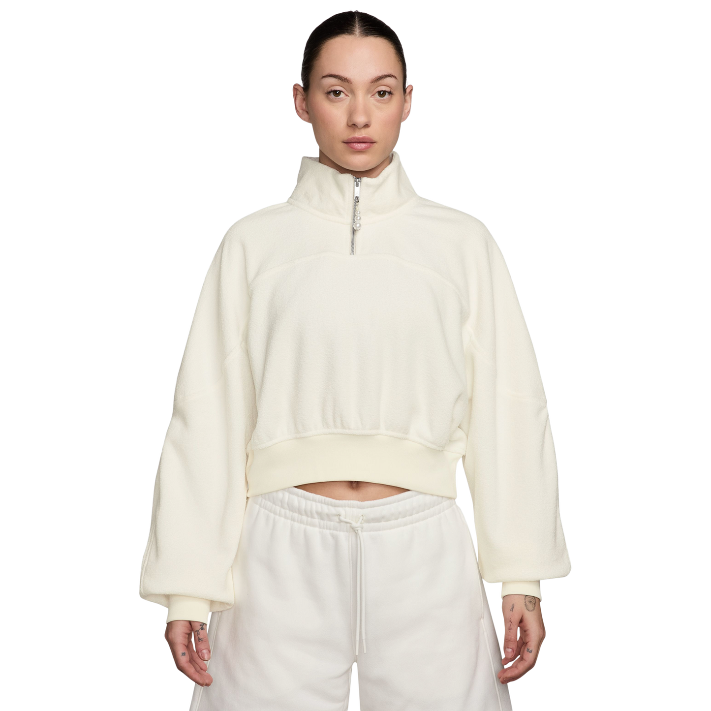 Jordan Flight Fleece  Seasonal Quarter-Zip - Women's - White/White