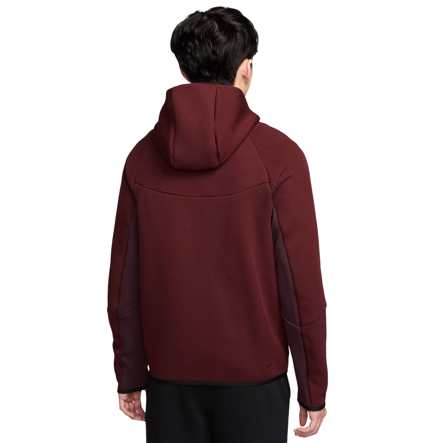 Nike Tech Fleece Full-Zip Windrunner Hoodie - Men's - Maroon/Maroon