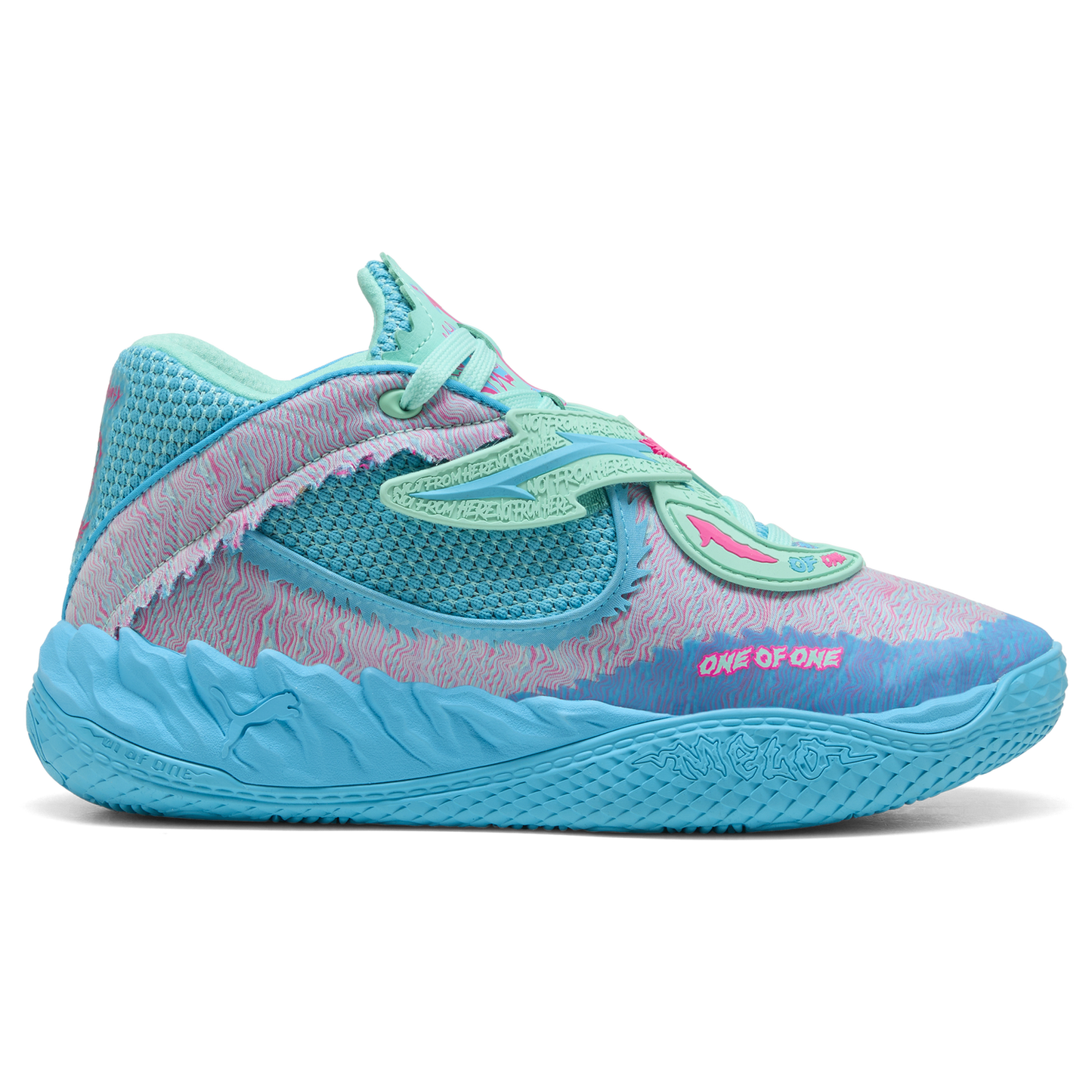 PUMA MB.05 Rick & Morty - Men's - Electric Peppermint/Rickie Orange/Blue