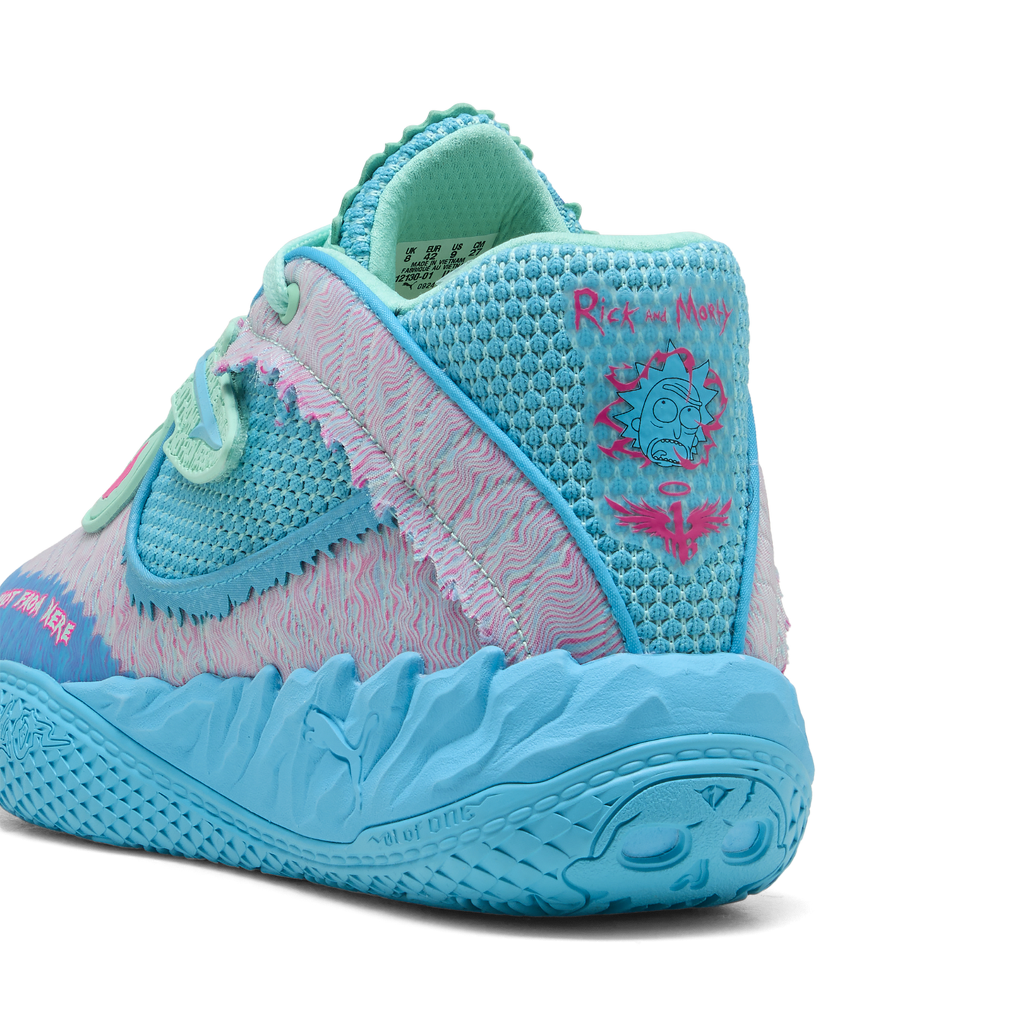 PUMA MB.05 Rick & Morty - Men's - Electric Peppermint/Rickie Orange/Blue