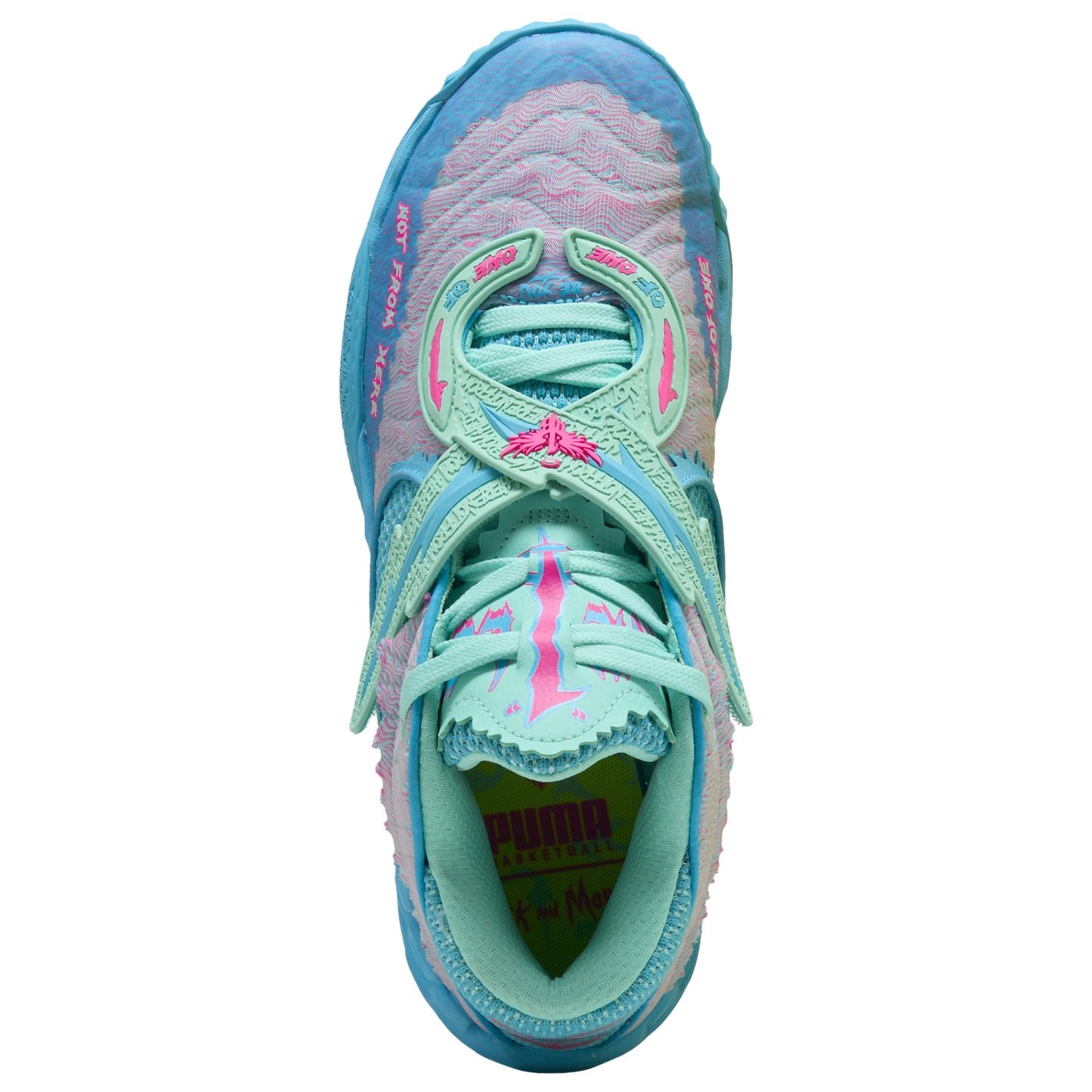 PUMA MB.05 Rick & Morty - Men's - Electric Peppermint/Rickie Orange/Blue