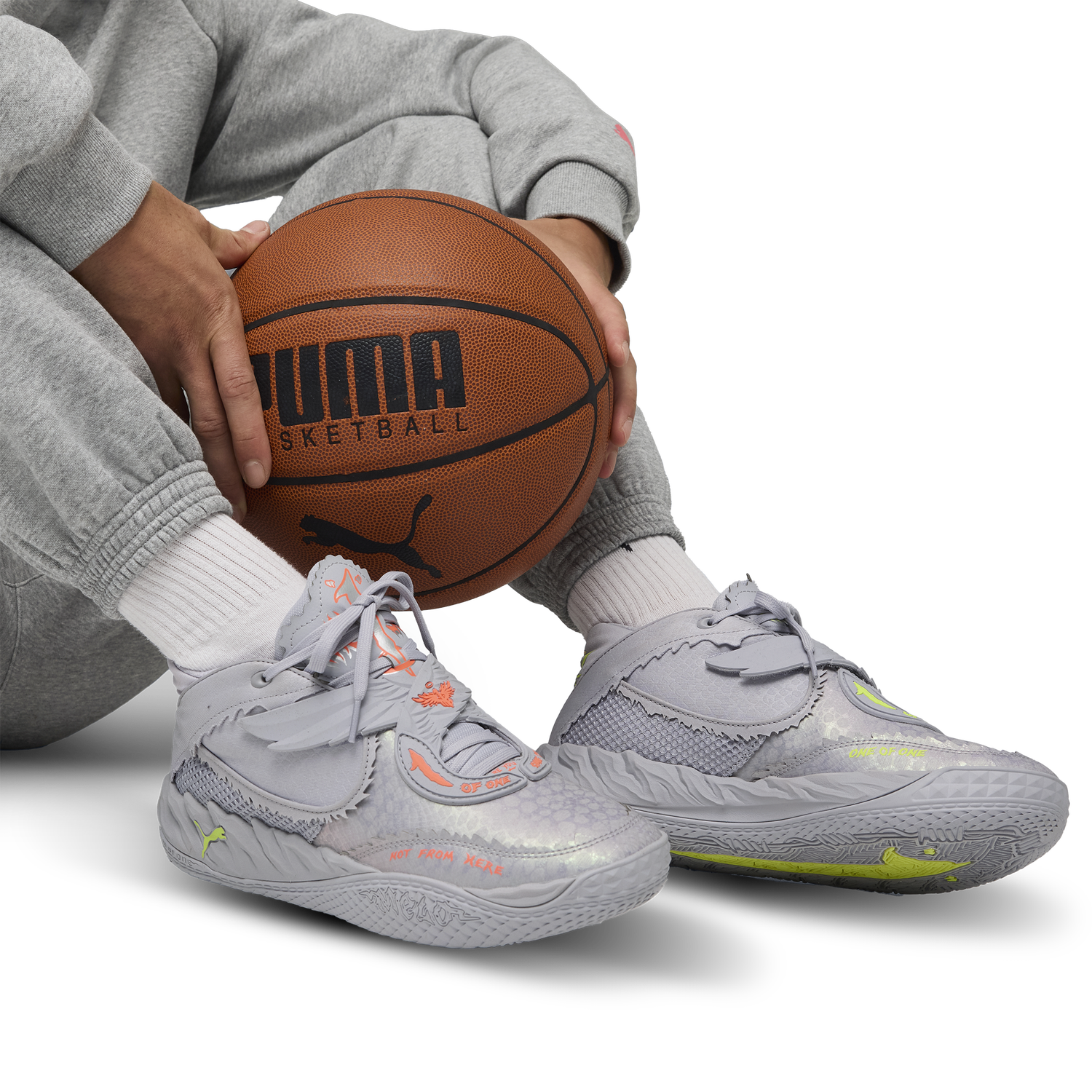 PUMA MB.05 Metallic - Men's - Dusky Grey/Rickie Orange