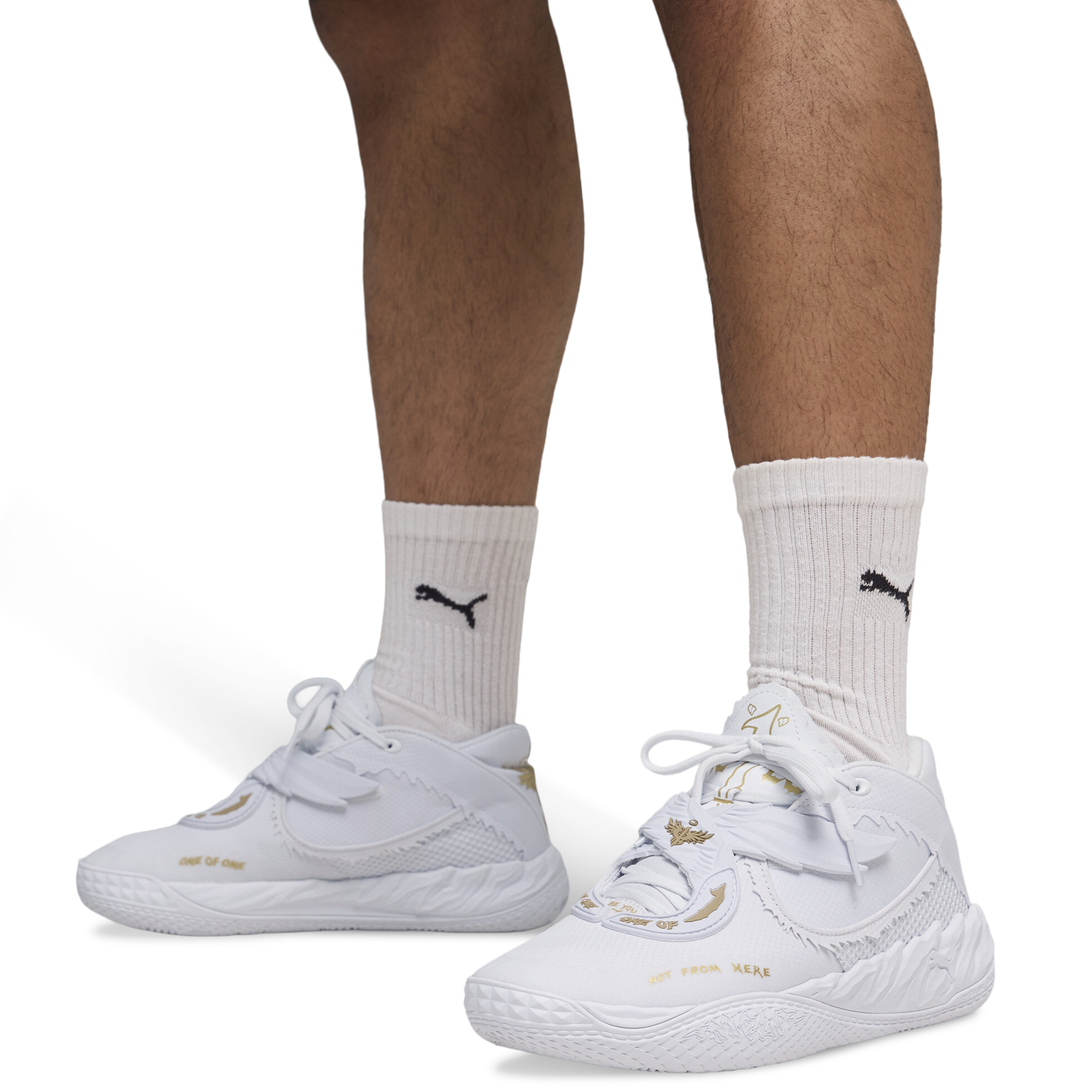 PUMA MB.05 - Men's - White/Gold