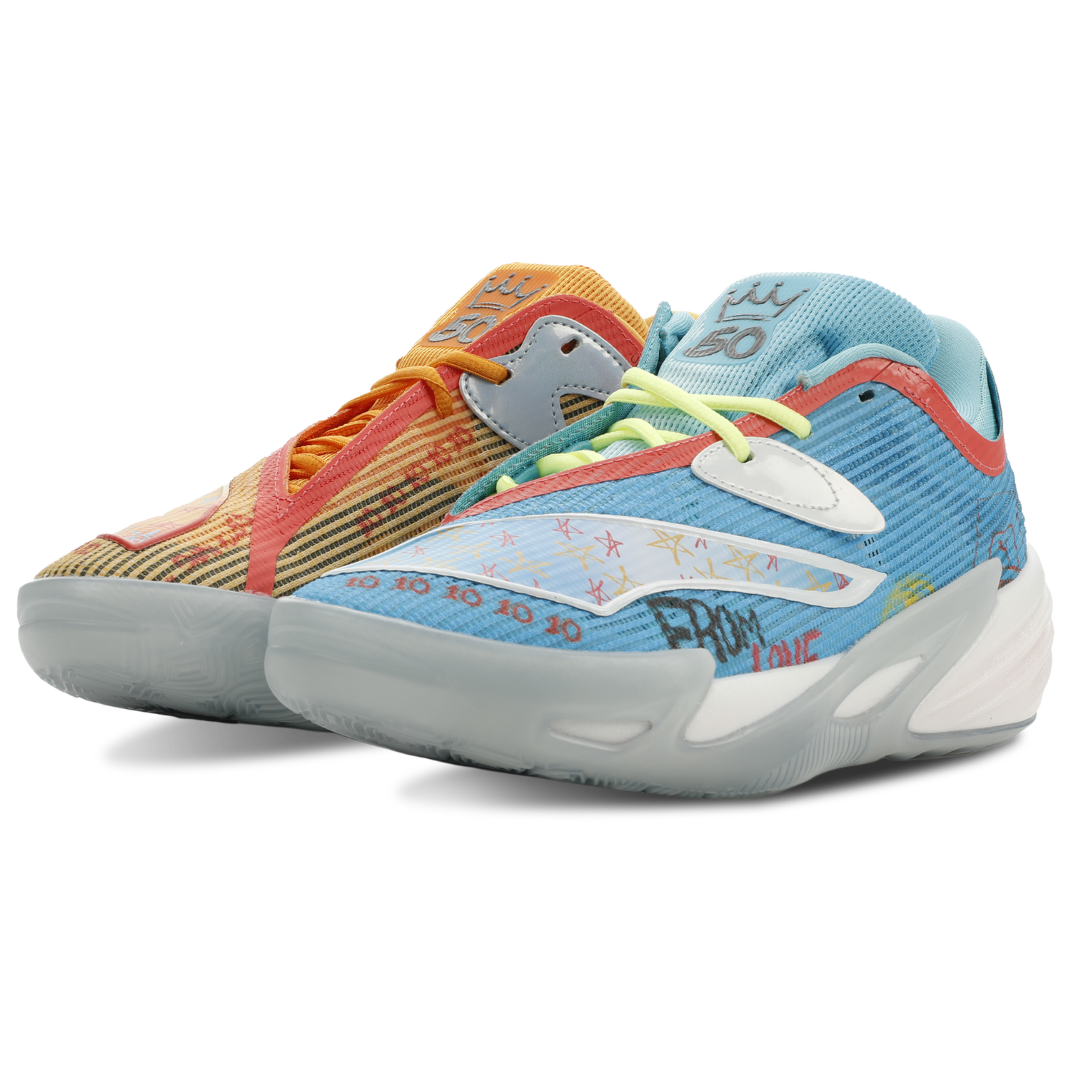 PUMA All-Pro Nitro 2 All Star Weekend - Men's - Clementine/Speed Blue/Fizzy Yellow