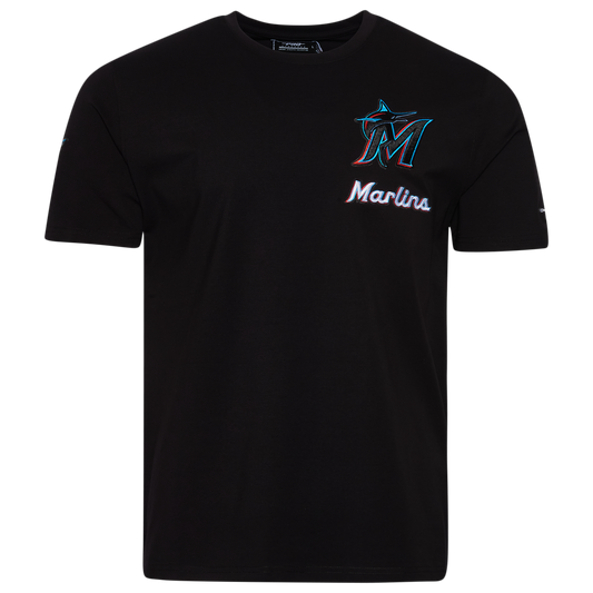 Pro Standard Miami Marlins Postage SJ T-Shirt - Men's - Black/Multi