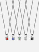 GEMSTONE CHAIN SET | Silver