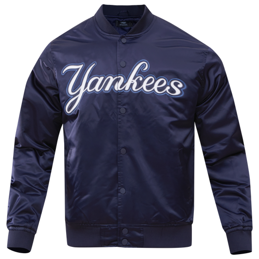 Pro Standard NEW YORK YANKEES SATIN JACKET - Men's - Midnight Navy