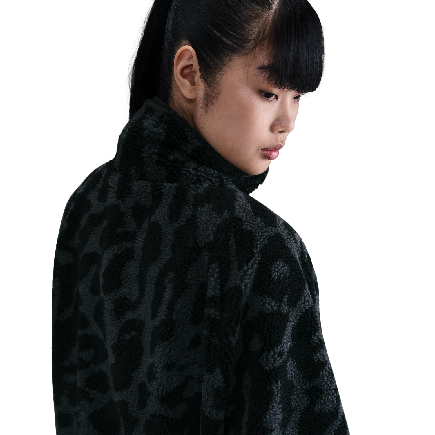 Nike NSW Street Sherpa Jacket - Women's - Black/Black
