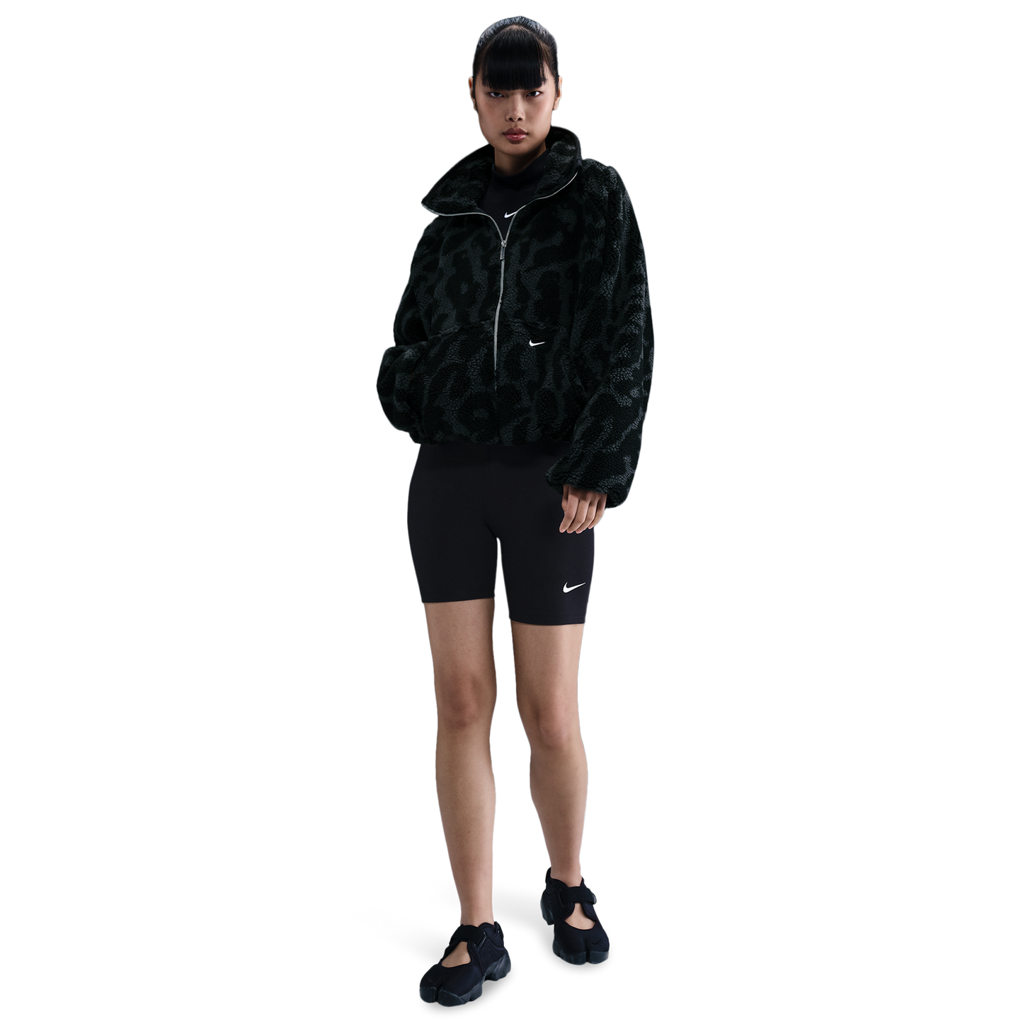 Nike NSW Street Sherpa Jacket - Women's - Black/Black