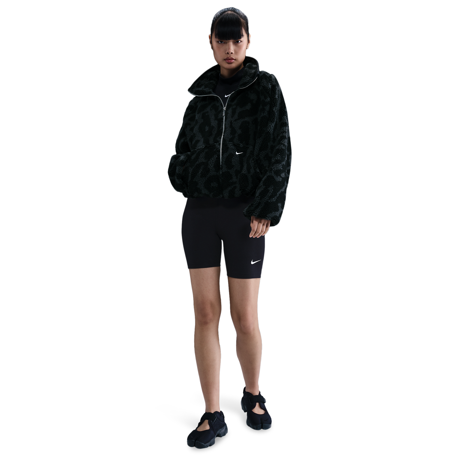 Nike NSW Street Sherpa Jacket - Women's - Black/Black