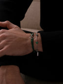 GREEN UNITY BRACELET | Silver