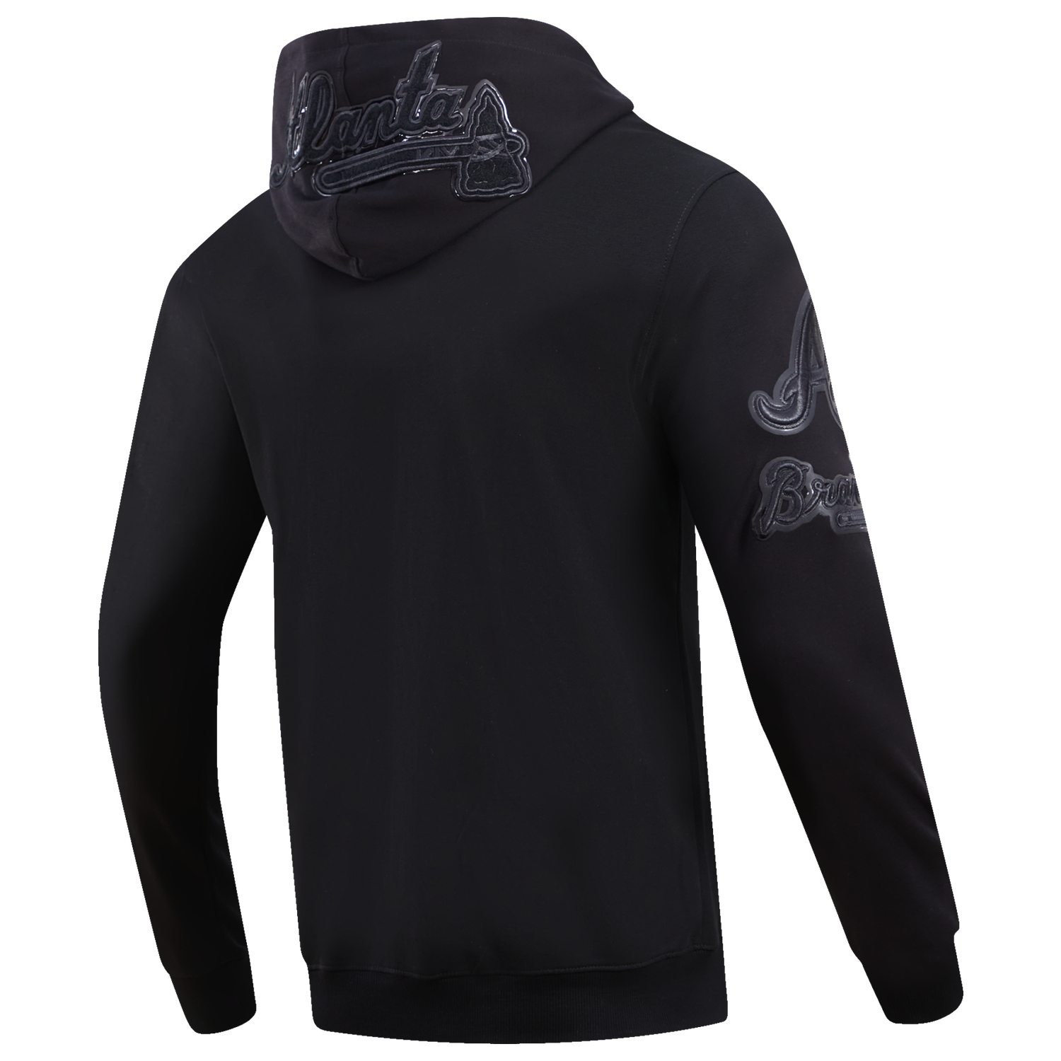 Pro Standard BRAVES TRIPLE BLACK DK PO HOODIE - Men's - Black