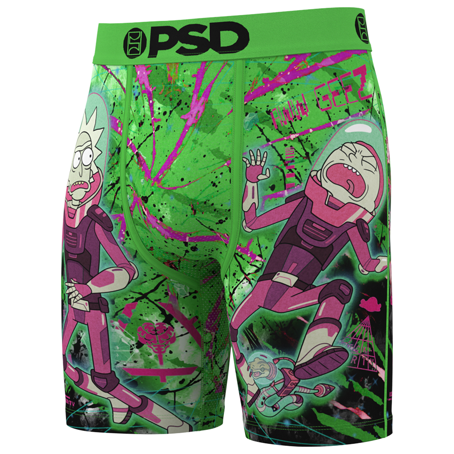 PSD Graphic Briefs - Men's - Green/Purple