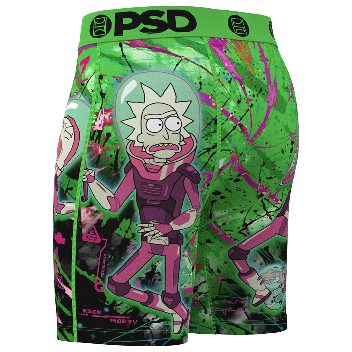 PSD Graphic Briefs - Men's - Green/Purple