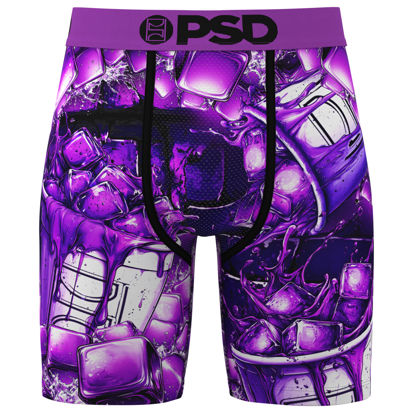 PSD Graphic Briefs - Men's - Purple/White