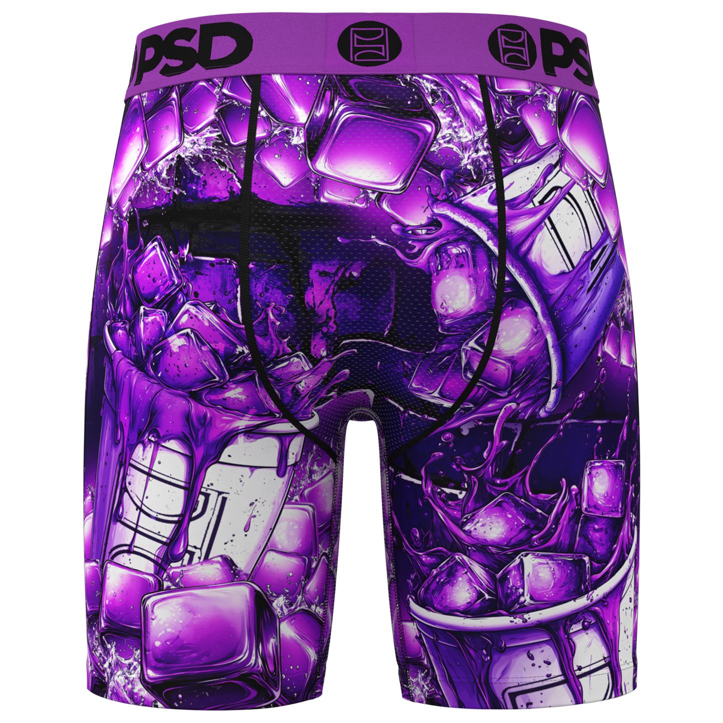 PSD Graphic Briefs - Men's - Purple/White