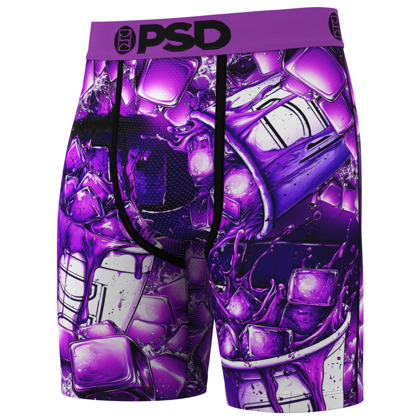 PSD Graphic Briefs - Men's - Purple/White