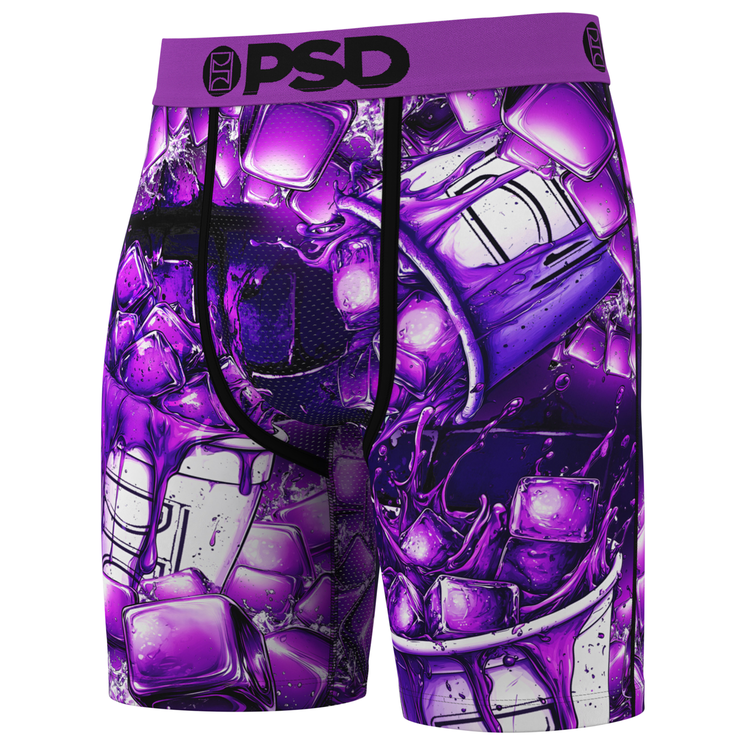 PSD Graphic Briefs - Men's - Purple/White