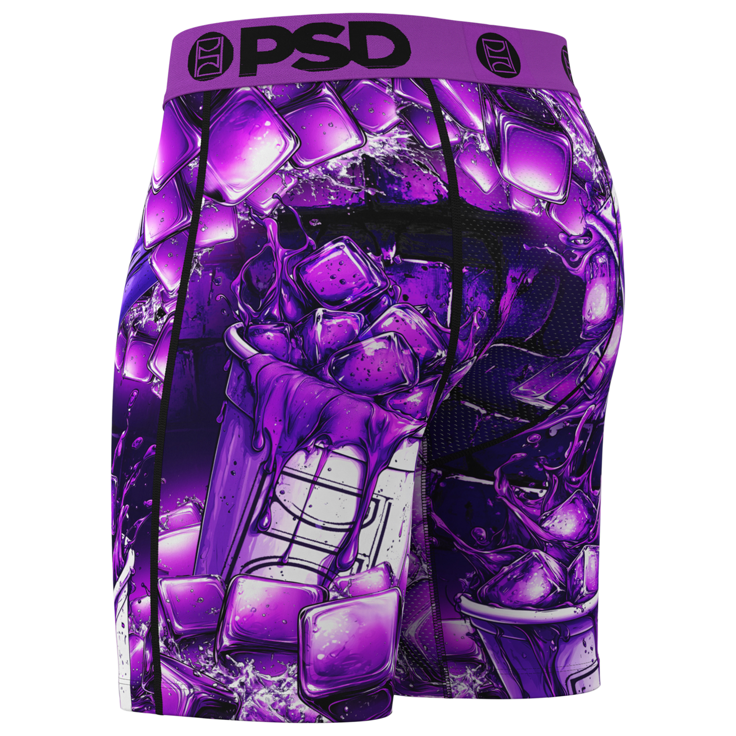 PSD Graphic Briefs - Men's - Purple/White