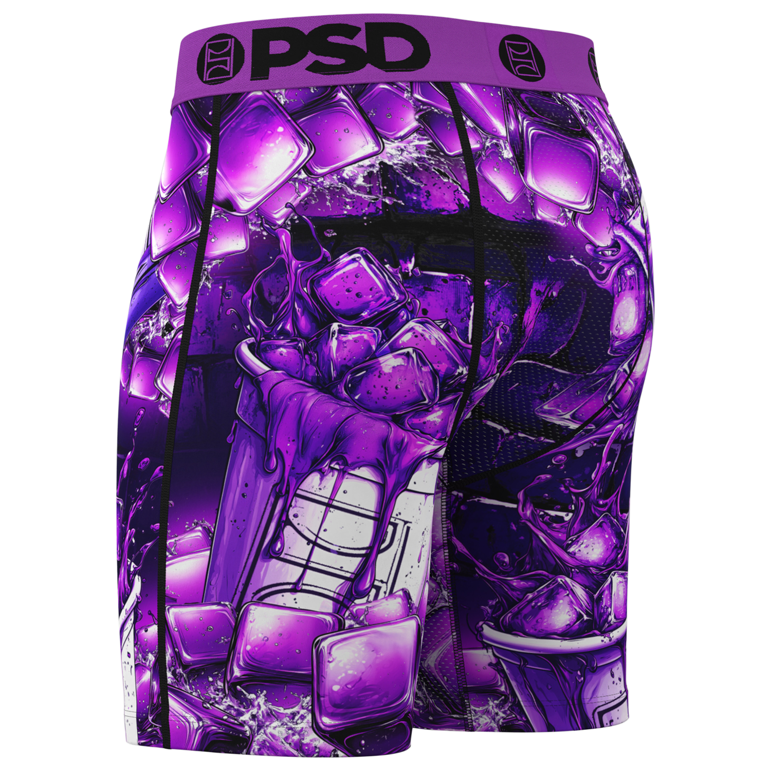 PSD Graphic Briefs - Men's - Purple/White