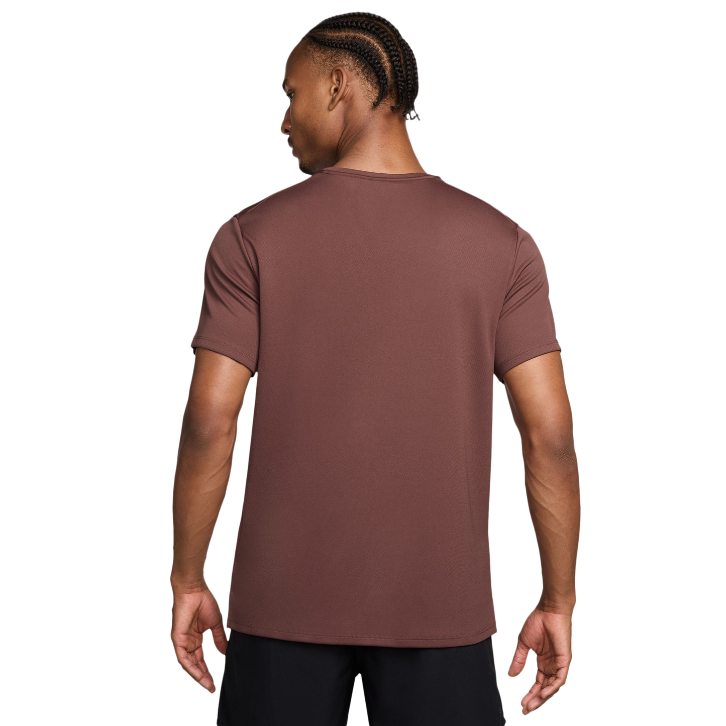 Nike Winter Miler Short Sleeve Top - Men's - Maroon/Silver