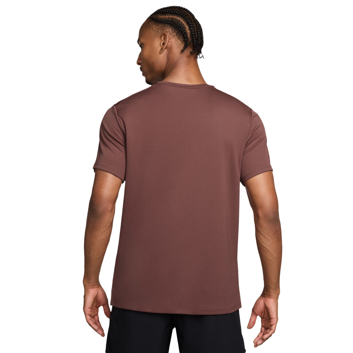 Nike Winter Miler Short Sleeve Top - Men's - Maroon/Silver