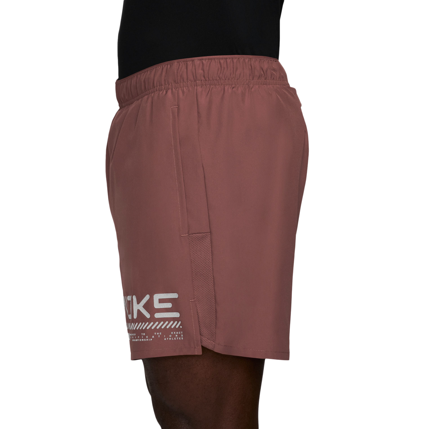 Nike Winterized Chlngr 5" 2In1 Shorts - Men's - Maroon/Silver