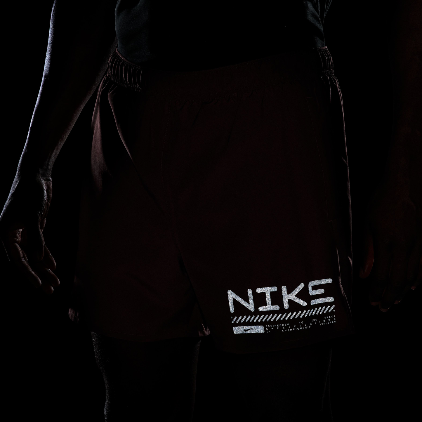 Nike Winterized Chlngr 5" 2In1 Shorts - Men's - Maroon/Silver