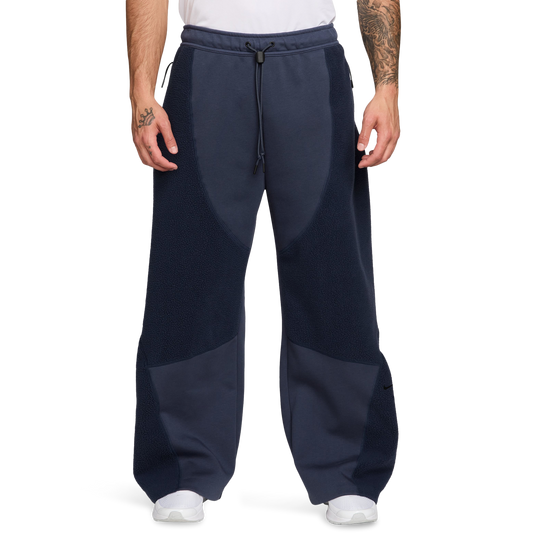 Nike Tech Windwall Open Hem Pants - Men's - Blue/Navy
