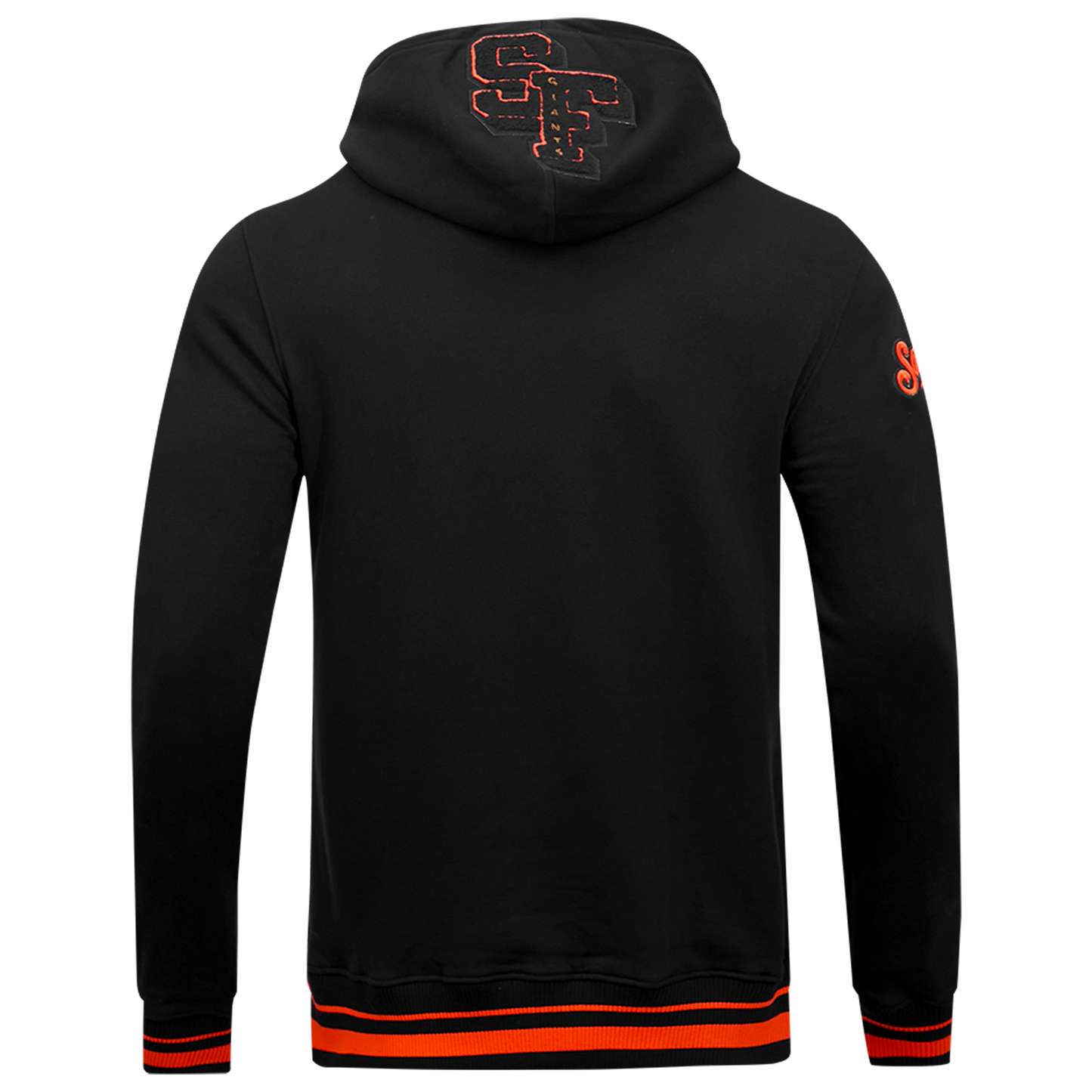 Pro Standard GIANTS MASH UP RIB FLC PO HOODIE - Men's - Black/Orange