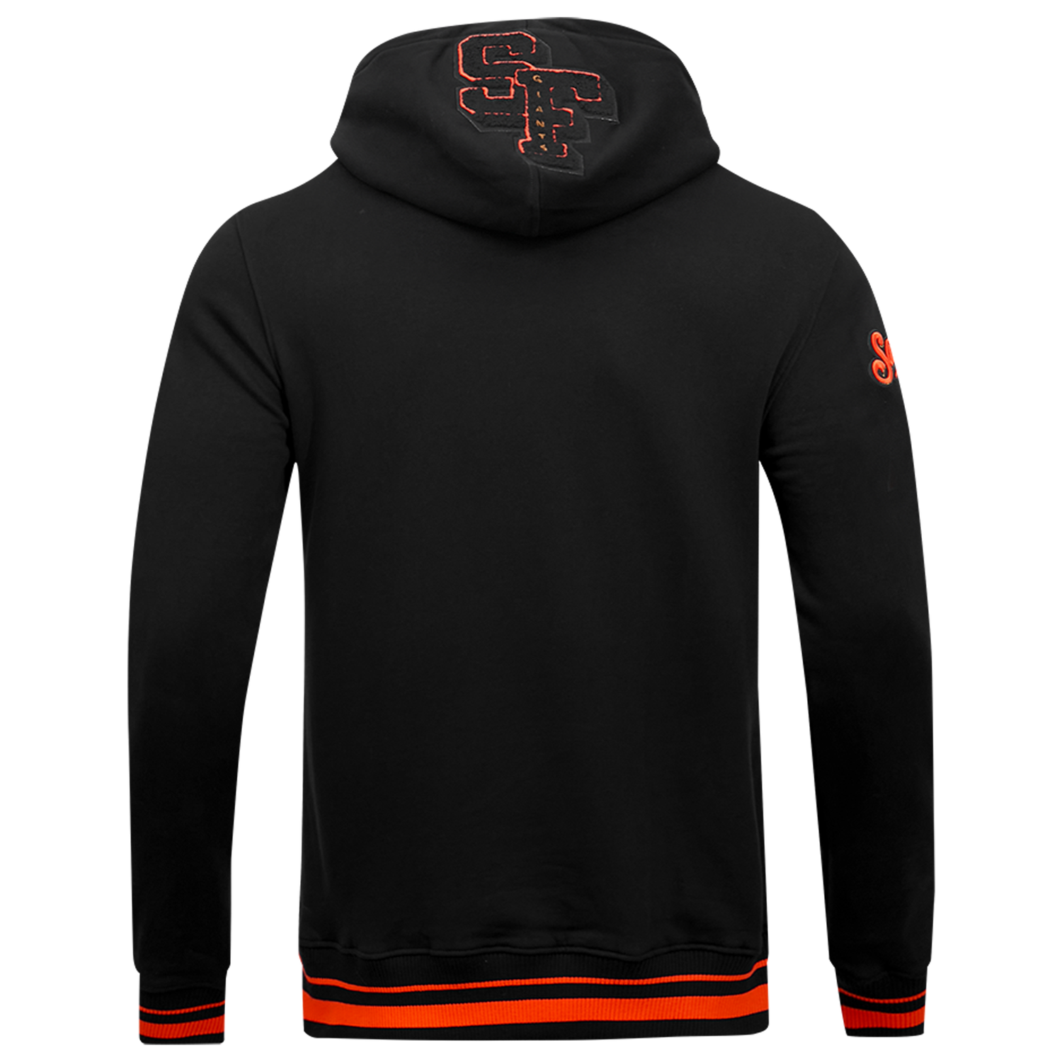 Pro Standard GIANTS MASH UP RIB FLC PO HOODIE - Men's - Black/Orange