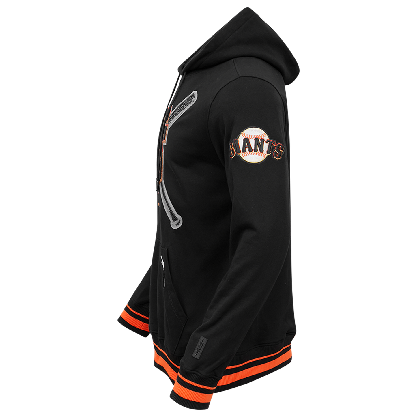 Pro Standard GIANTS MASH UP RIB FLC PO HOODIE - Men's - Black/Orange