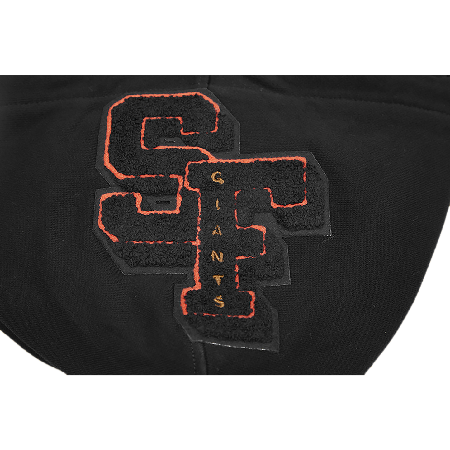 Pro Standard GIANTS MASH UP RIB FLC PO HOODIE - Men's - Black/Orange
