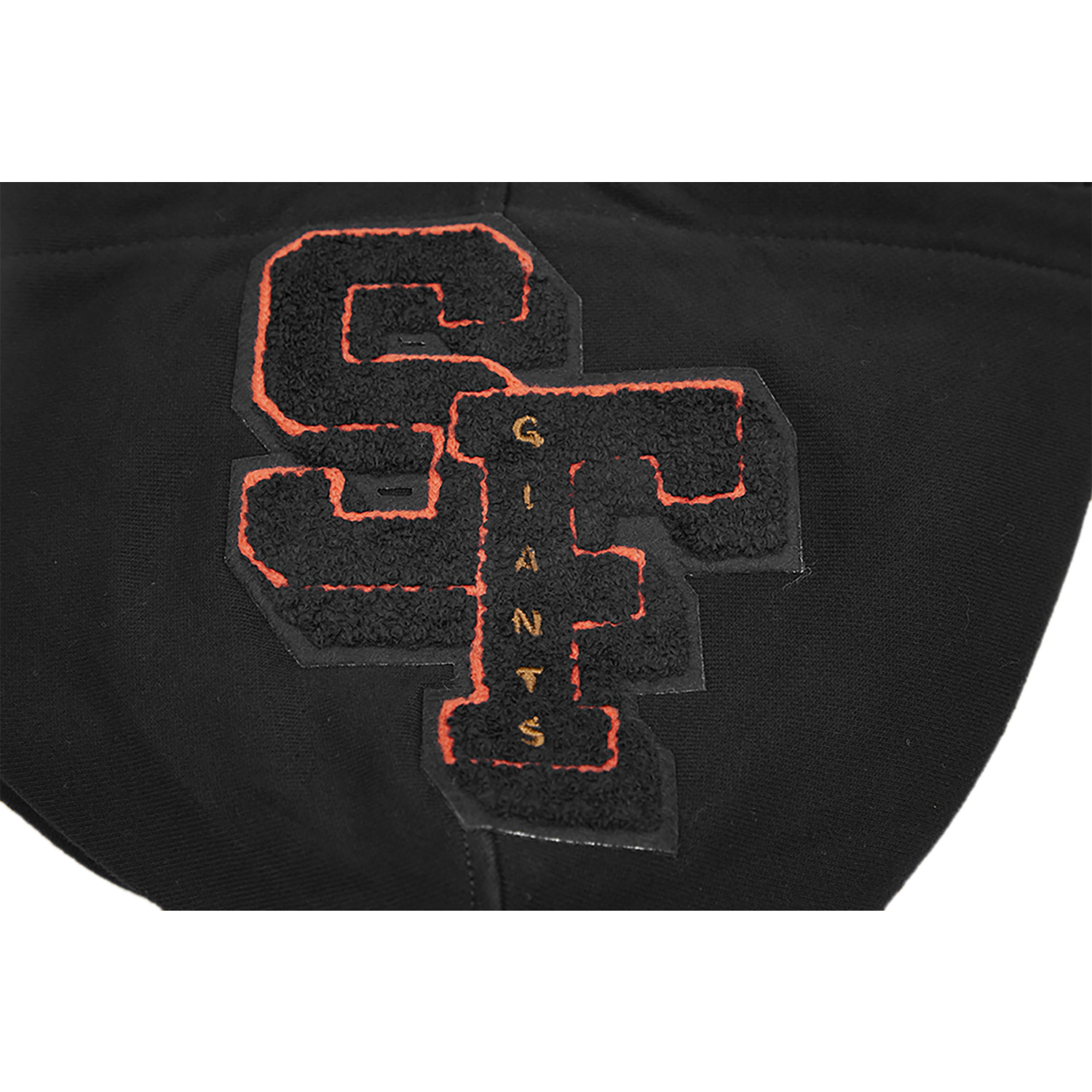 Pro Standard GIANTS MASH UP RIB FLC PO HOODIE - Men's - Black/Orange