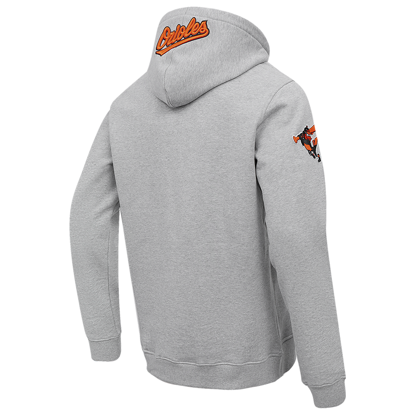 Pro Standard ORIOLES OLD ENGLISH FLC PO HOODIE - Men's - Heather Grey