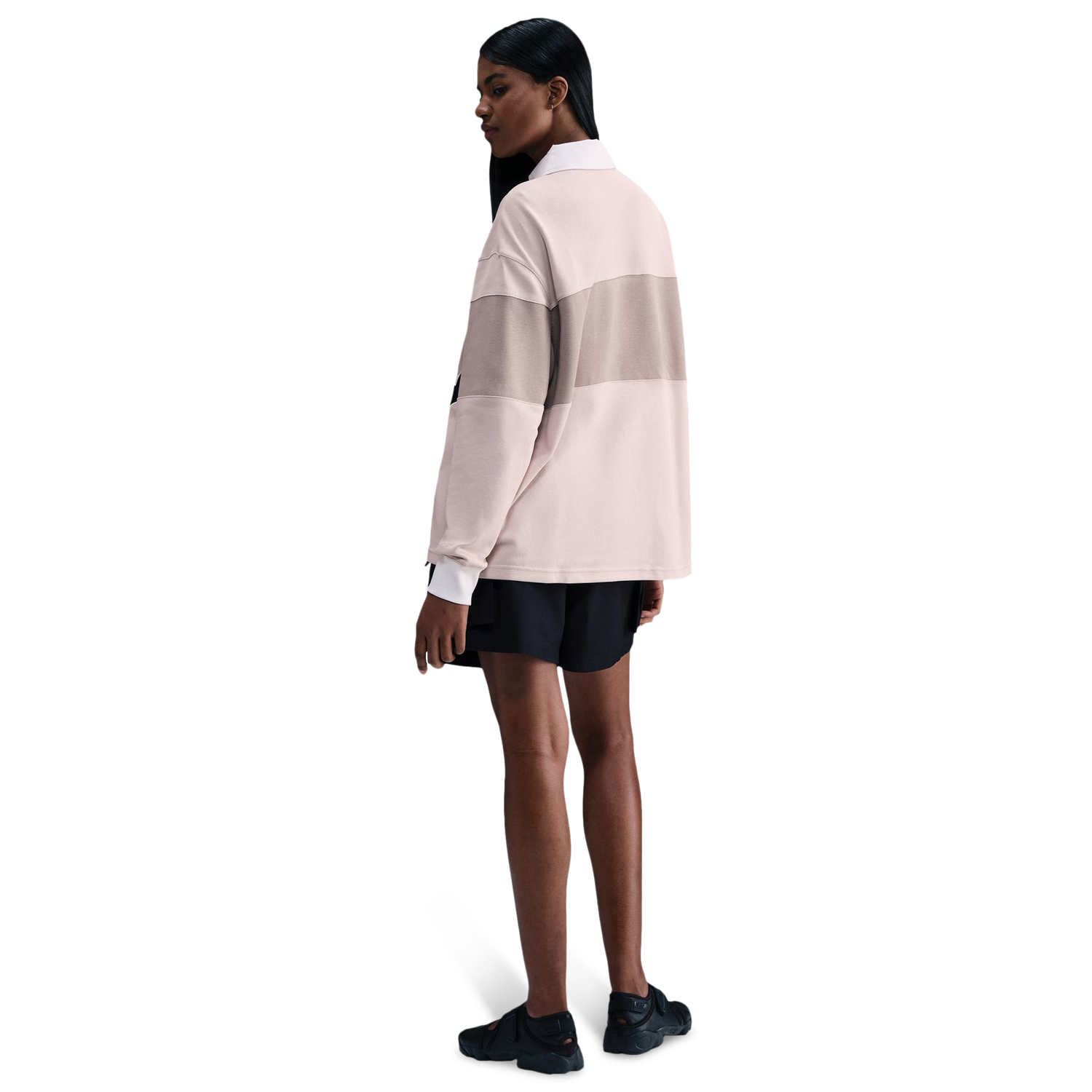 Nike NSW Street Long Sleeve GFX Polo - Women's - Pink/Pink