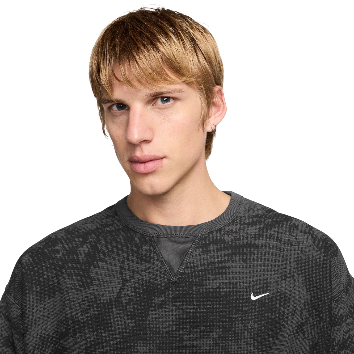 Nike NL Solo Swoosh Crew Gfx Ediu - Men's - Olive/Black
