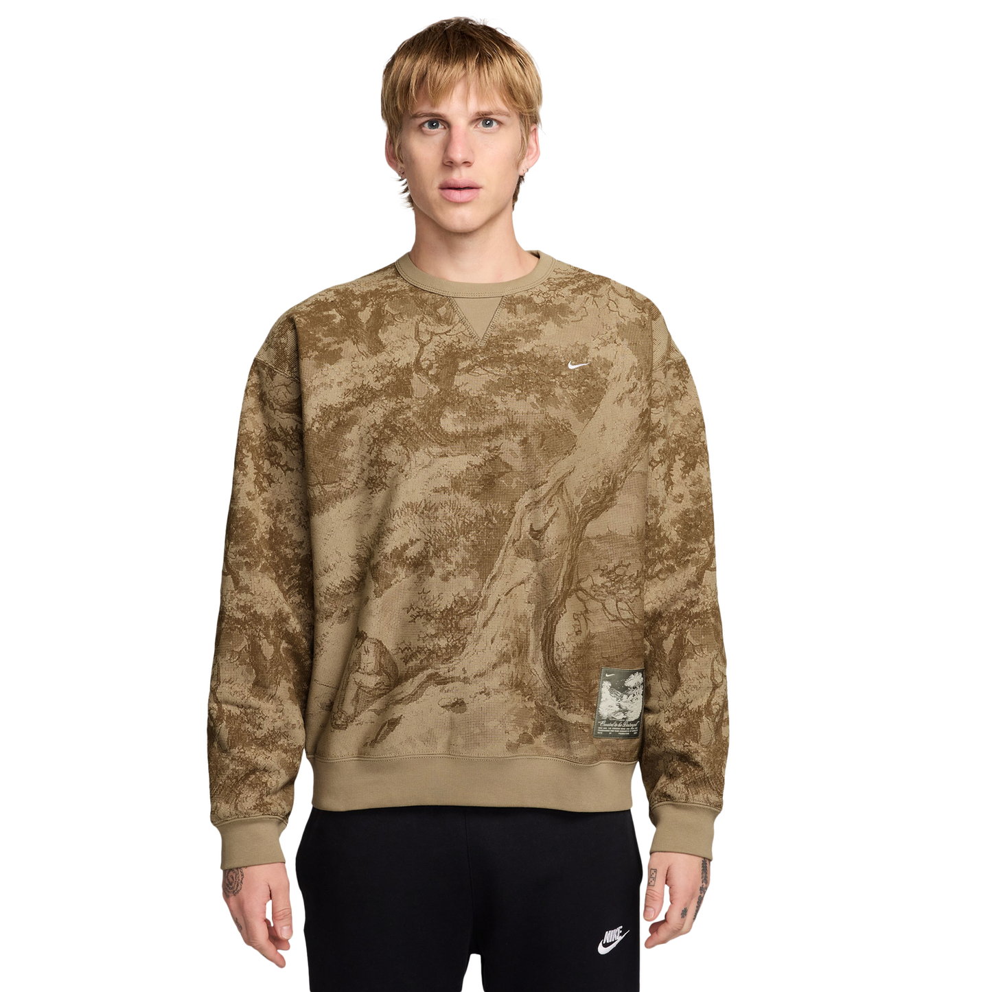 Nike NSW T Shirt 90 Nike Air - Men's - Olive/Tan