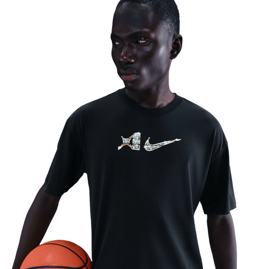 Nike Dri-FIT A'ja Short Sleeve T-Shirt - Women's - Black/Black