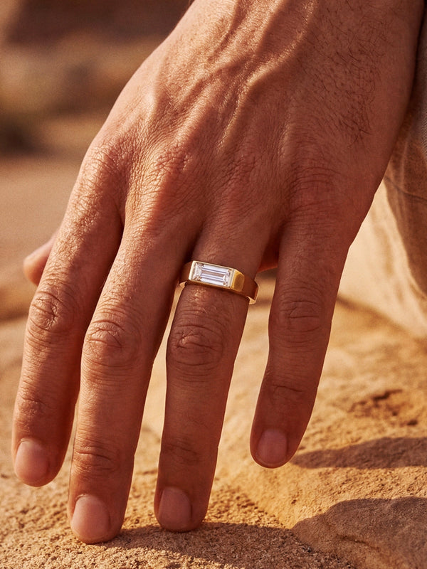 WHITE COMO RING | 18K Gold