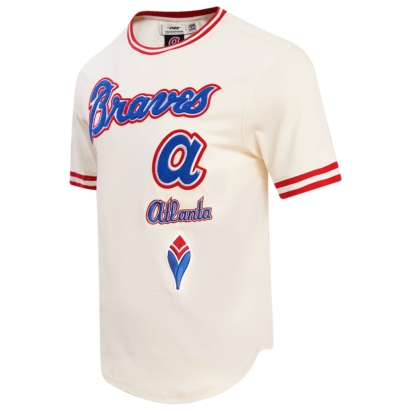 Pro Standard BRAVES RETRO CLASSIC DK TEE - Men's - Eggshell/Red