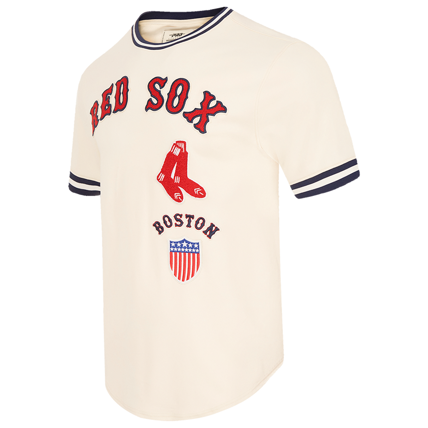 Pro Standard RED SOX RETRO CLASSIC DK TEE - Men's - Eggshell/Midnight Navy
