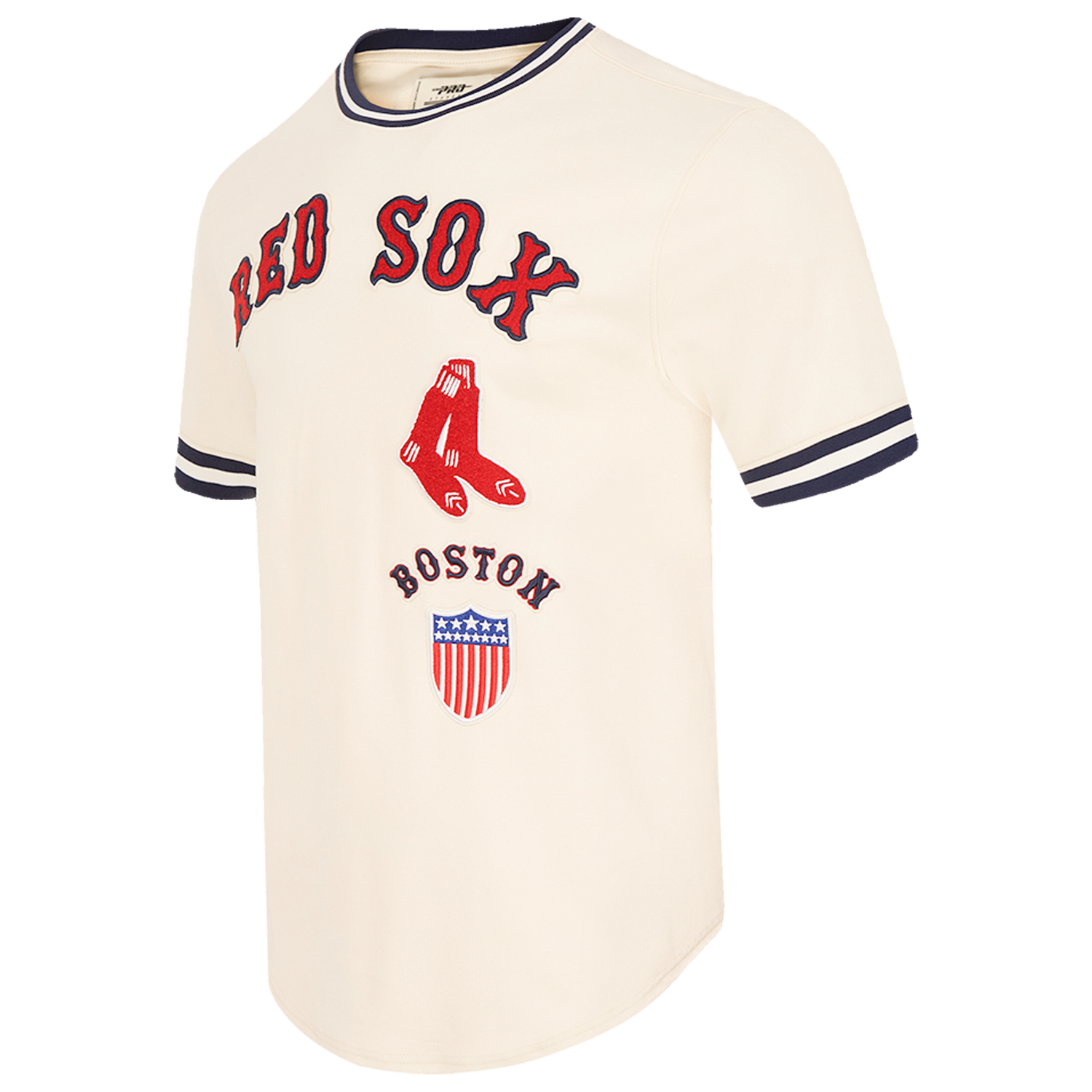 Pro Standard RED SOX RETRO CLASSIC DK TEE - Men's - Eggshell/Midnight Navy